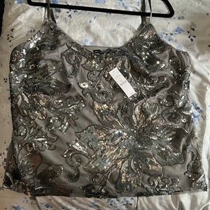 NWT sequined tank.